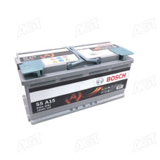 Акумулятор 105Ah-12v BOSCH AGM (S5A15) (394х175х190), R, EN 950