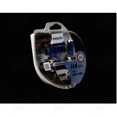 Лампа розжарювання H4 12V 60/55W P43t-38 Cristal Vision + 2x W5W 4300K (вир-во Philips)