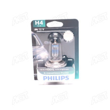 Лампа розжарювання H4 X-tremeVision Pro150 +150 12V 60/55W P43t-38 (вир-во Philips)