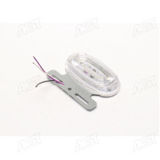 Фонарь габаритный (белый) 9D LED 24V (с бегущим поворотником, подсветкой борта) (TEMPEST)