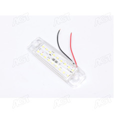 Фонарь габаритный 24V LED белый (18 диодов, 2 ряда) (TEMPEST)