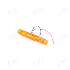 Фонарь габаритный 24V LED желтый (9 диодов, 1 ряд) (TEMPEST)