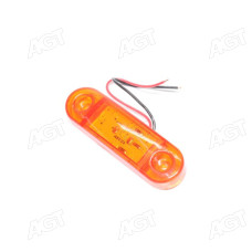 Фонарь габаритный 24V LED желтый (9 диодов, 3 ряда) (TEMPEST)