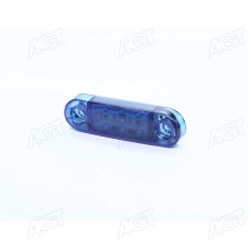 Фонарь габаритный 24V LED синий (9 диодов, 3 ряда) (TEMPEST)