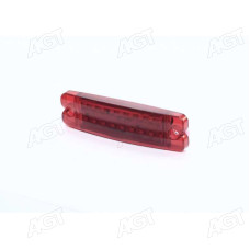 Фонарь габаритный 24V LED красный (18 диодов, 2 ряда) (TEMPEST)