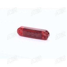 Фонарь габаритный 24V LED красный (9 диодов, 3 ряда) (TEMPEST)