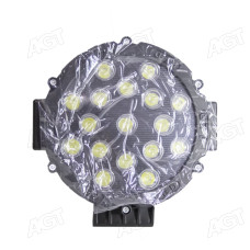 Фара LED кругла 51W, 17 ламп, 176x50x60 мм (SLON)