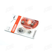 Лампа софитная вспомогат. освещения C10W 12V 10W SV8.5-8 (2 шт) blister (производство OSRAM)