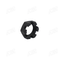 Гайка М39х2,0 пальця реактивної штанги МАЗ корончаста (Н= 22 мм, під ключ 54-55) (DETALKA)