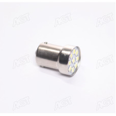 Лампа LED покажчиків поворотів і стоп-сигналів 12V R5W BA15S 9SMD WHITE <TEMPEST>