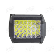 Фара LED прямокутна 72W, 24 лампи, 95х75х98 мм, широкий (розсіяне ближнє світло (потік) промінь (SLON)