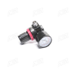 Клапан редукционный пневматический с манометром, 1/4”, P = 1.2 MPa(VOREL)