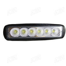 Фара LED прямокутна 18W, 6 ламп, 150х38х46 мм, широкий промінь (SLON)