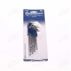 Набір ключів TORX з отвором Г-подібних довгих 9од. TKS0902(СТАНДАРТ)