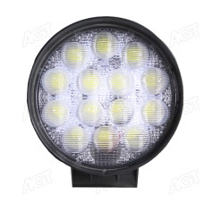 Фара LED кругла 42W, 14 ламп, 115х128х55 мм, широкий промінь (SLON)