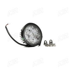 Фара LED круглая 27W, 9 ламп, 115*140мм, 1800Lm узкий луч 12/24V 6000K МТЗ (LITLEDA, JUBANA)