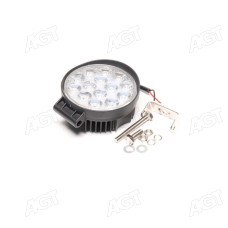 Фара LED кругла 42W, 14 ламп, 116*137,5мм, 3080Lm вузький промінь 12/24V 6000K  МТЗ (LITLEDA, JUBANA)