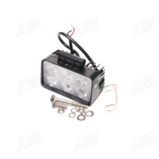 Фара LED прямоуг. 18W, 6 ламп, 110*90мм, 1200Lm широкий луч 12/24V 6000K  МТЗ (LITLEDA, JUBANA)