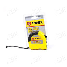 Рулетка сталева стрічка 10 м x 25 мм (TOPEX)