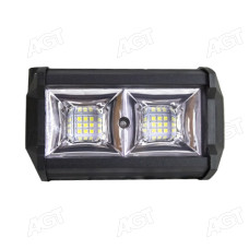 Фара LED прямокутна 96W, 32 лампи, 80х135х65 мм, широкий (розсіяне ближнє світло (потік) промінь (SLON)