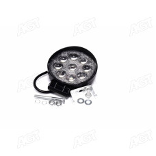 Фара LED додаткова GOLD 5D 24V/27W, 9 діод, (кругла) широкий промінь (TEMPEST)