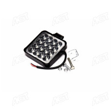 Фара LED квадратна 48W (16 діодів) (8.5см х 8.5см х 1.5см) 3D лінза Mini <ДК>
