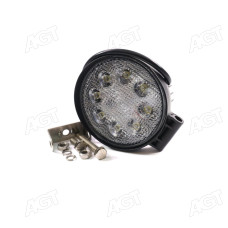 Фара LED кругла 24W, 8 ламп, 110 * 128мм, широкий промінь <ДК>