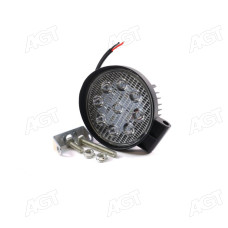 Фара LED кругла 27W, 9 ламп, 110 * 128мм, широкий промінь <ДК>
