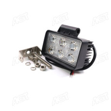 Фара LED прямоугольная 18W, 6 ламп, 110 * 65 мм, узкий луч <ДК>