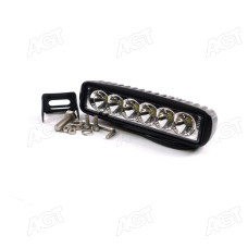 Фара LED прямокутна 18W, 6 ламп, 159,8 * 45,2,2мм, вузький промінь <ДК>