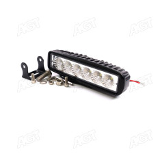 Фара LED прямокутна 18W, 6 ламп, 159,8х54,2 мм, широкий промінь <ДК>