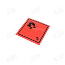 Табличка (наклейка) небезпечний вантаж (3-клас легкозаймисті рідини) 250Х250 мм (TEMPEST)