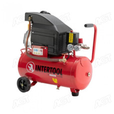 Компресор 24 л, 1500 Вт, 220 В, 8 атм, 206 л/хв (INTERTOOL)