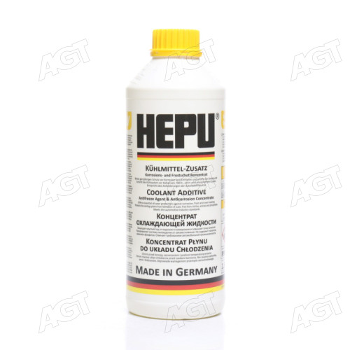 Антифриз HEPU G11 YELLOW концентрат (Каністра 1,5л)