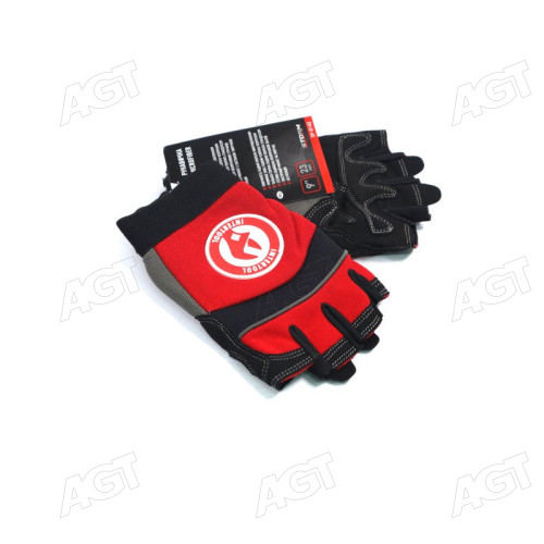 Перчатка Microfiber без пальцев, эластичный манжет на липучке, 9 (INTERTOOL)