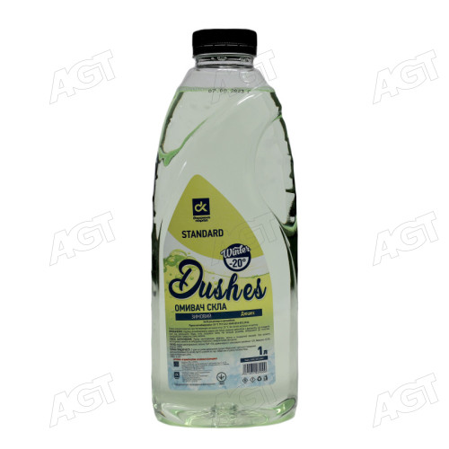 Омыватель стекла зимний -20 STANDARD Dushes желт.(канистра 1л) <ДК>
