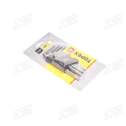 Ключи шестигранные Torx T10-T50, набор 9 шт.*1 уп. (TOPEX)