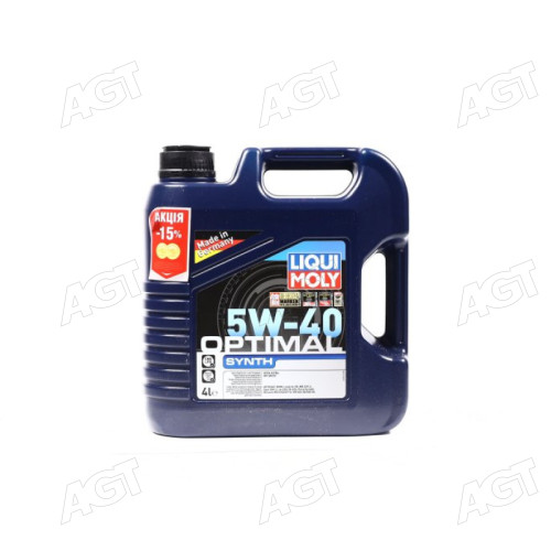 Олива моторна Liqui Moly OPTIMAL SYNTH 5W-40 (Каністра 4л)