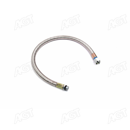 Шланг тормозной ЗИЛ 130 (PTFE нержав. оплетка, L=650 мм, гайка М20х1,5-штуцер К1/4) ПРЕМИУМ