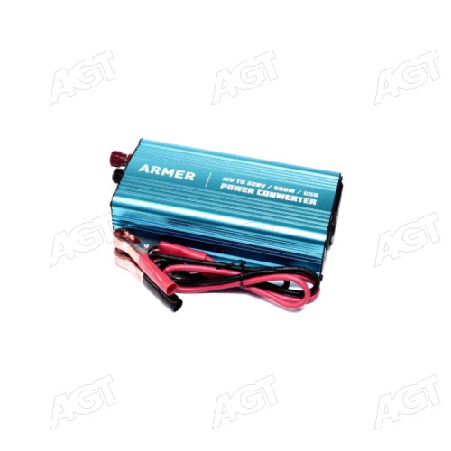 Перетворювач напруги 12V-220V/550W/USB/мод.хвиля <ARMER>