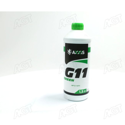 Антифриз <AXXIS> GREEN концентрат G11 (-80C) (Канистра 1,5 л)