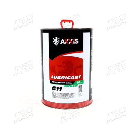 Антифриз <AXXIS> GREEN концентрат G11 (-80C) (Каністра 10л)