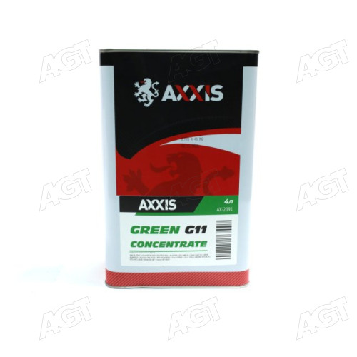 Антифриз <AXXIS> GREEN концентрат G11 (-80C) (Канистра 4л)