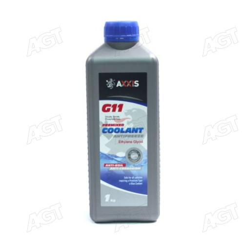Антифриз BLUE G11 Сoolant <AXXIS> (синій) (Каністра 1кг)
