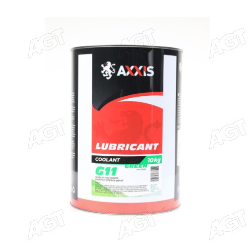 Антифриз GREEN G11 Сoolant <AXXIS> (зелений) (Каністра 10л)