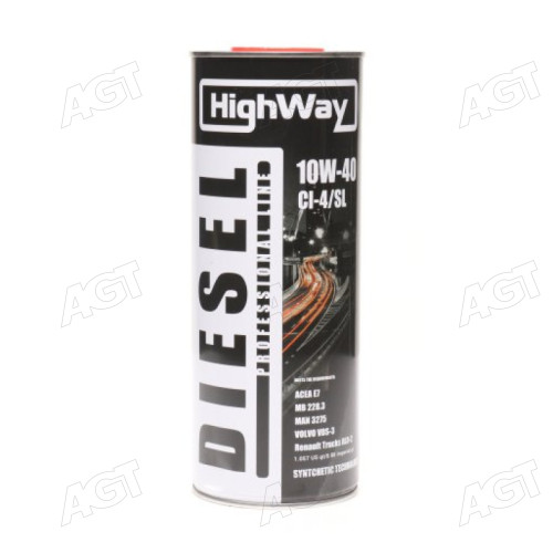 Масло моторное HighWay 10W-40 CI-4/SL п/с (Канистра 1л)