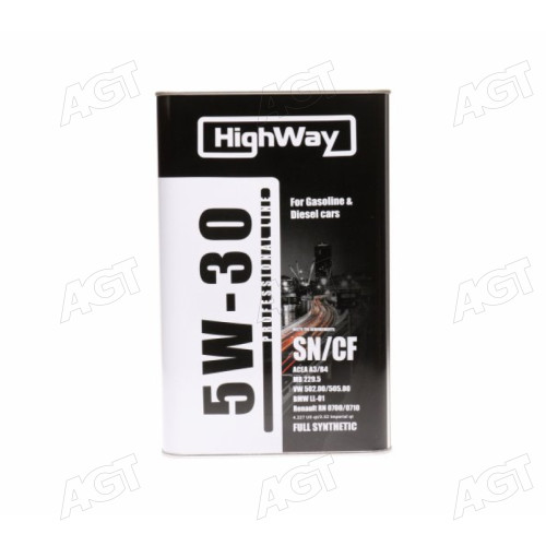 Олива моторна HighWay 5W-30 SN/CF (Каністра 4л)