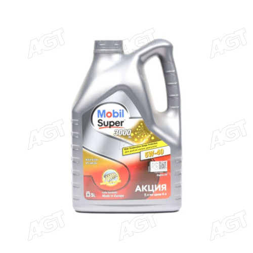 Масло моторное MOBIL Super 3000 X1 5W-40 (Канистра 5л)