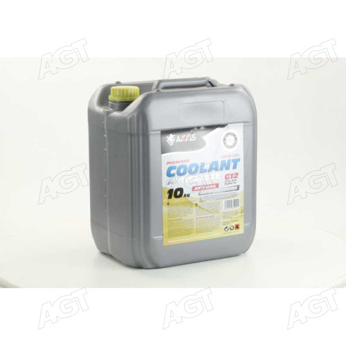 Антифриз YELLOW G12 Сoolant <AXXIS> (желтый) (Канистра 10кг)