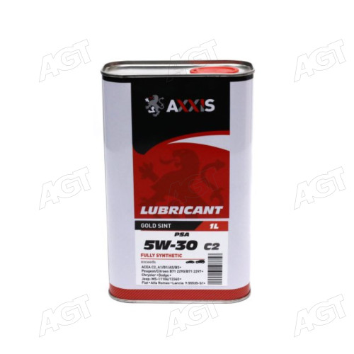 Масло моторн. AXXIS 5W-30 С2 PSA Gold Sint (Каністра 1л)